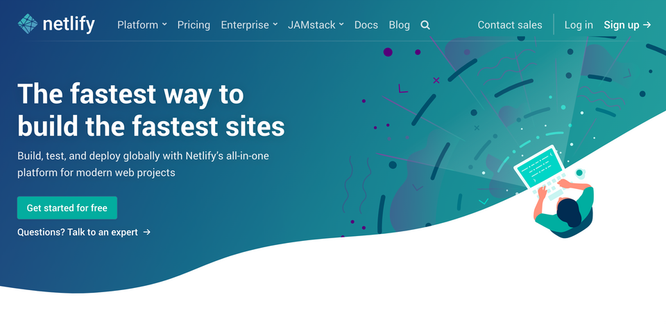 The Netlify website